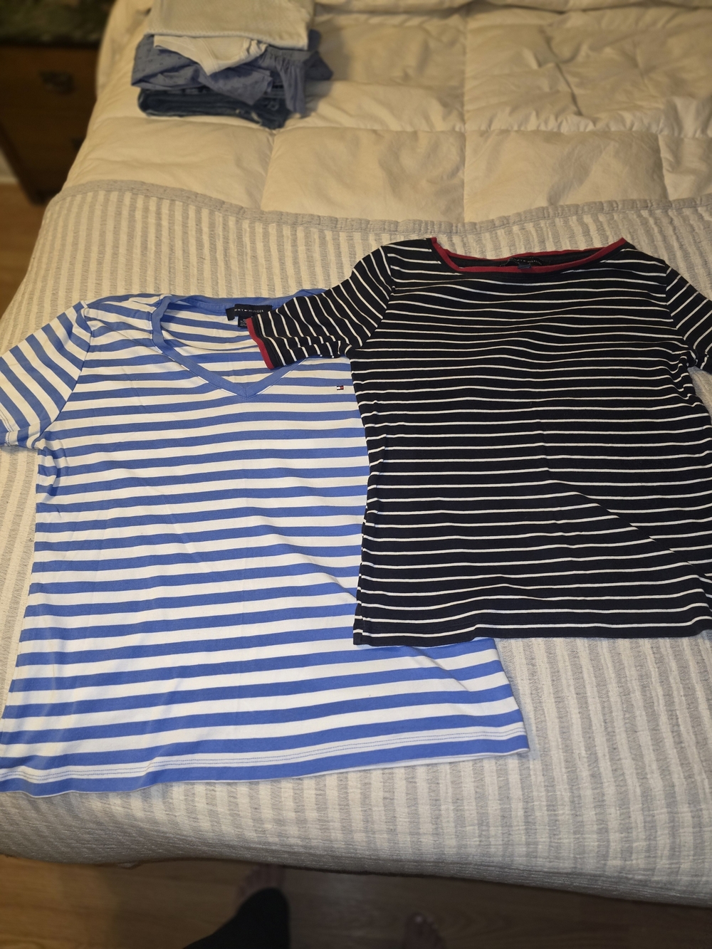 Women's Tommy Hilfiger Striped Tops Set Of Two Size XL & M